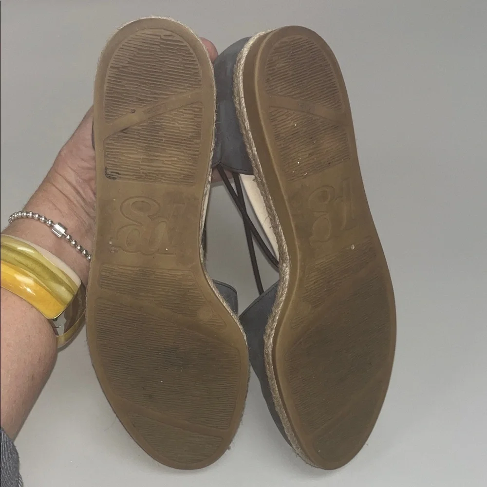Paul Green Dark Gray Espadrille Flats size 41/2 Euro sizing